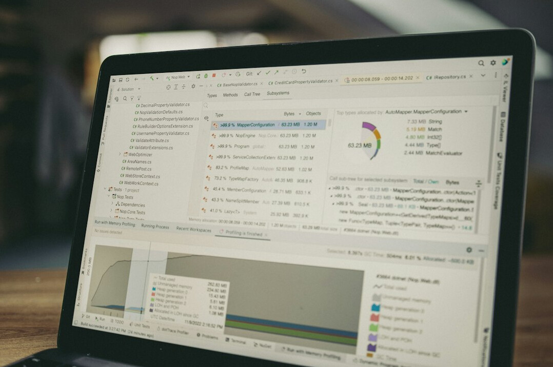 data analysis screen